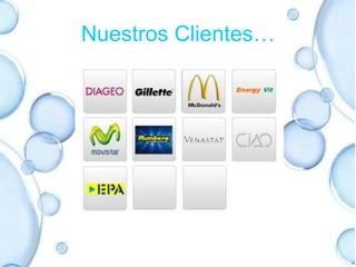 Este nombre debía estar acompañado de un mensaje que transmitiera a nuestros clientes confianza y credibilidad en esta agencia.. Y seleccionamos el siguiente slogan: 