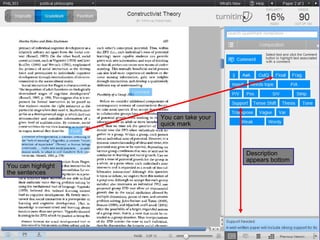 You can take your
                    quick mark



                                        Description
                                        appears bottom
You can highlight
the sentences
 