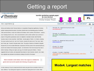 Getting a report




           Mode4. Largest tracking
           Mode2. Content matches
           Mode3. Summary report
           Mode1. Similarity
 