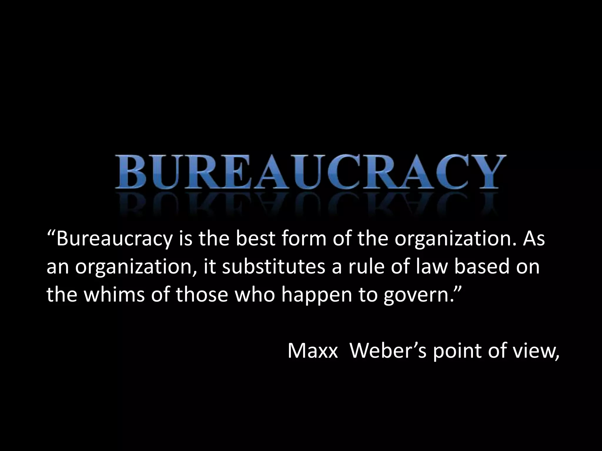 Bureaucracy | PPTX