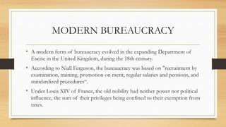 Bureaucracy management