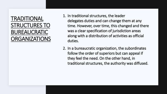 Max Weber's Bureaucratic Management Theory | PPTX | Business | Business ...