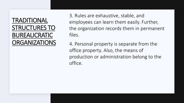 Max Weber's Bureaucratic Management Theory | PPTX | Business | Business ...