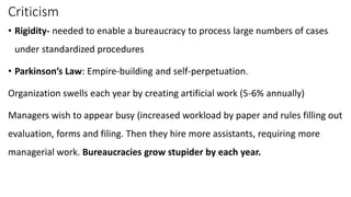 Bureaucratic managemet hkb | PPTX