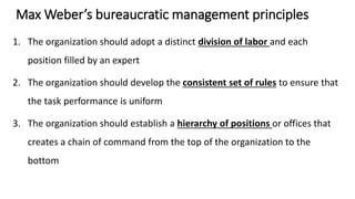 Bureaucratic managemet hkb