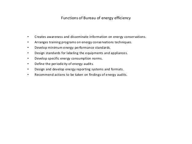 Bureau Energy Efficiency