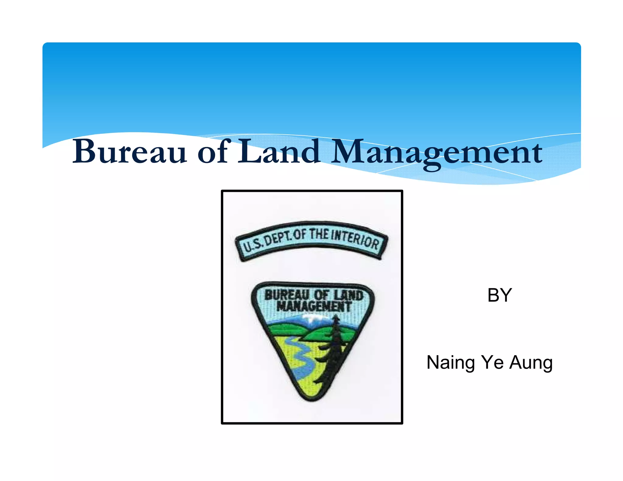 Bureau of land management PDF