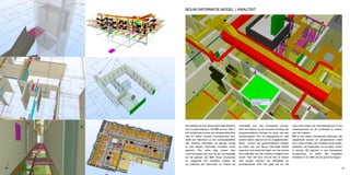bouw inForMatie ModeL | KwaLiteit




     de kwaliteit van het bouw informatie Model is   inzichtelijk voor een transparant proces.      naar voren halen van informatie/kennis in het
     van cruciaal belang in het biM proces. wat in   ook het toetsen op de correcte invulling van   ontwerpproces en dit onderdeel te maken
     het traditionele proces een simpele tekenfout   programmatische wensen en eisen van een        van het ontwerp.
     was en alleen visuele concequenties had,        opdrachtgever, wet- en regelgeving en vele     biM is een uiterst interessante werkwijze dat
     heeft een tekenfout nu een sneeuwbaleffect      andere zaken behoort tot de mogelijkheden.     ongekende kansen en perspectieven biedt
     aan foutieve informatie tot gevolg omdat        deze kunnen wij geautomatiserd toetsen         voor onder andere een snellere doorlooptijd,
     er met elkaars informatie modellen wordt        op basis van ons bouw informatie Model         beperken van faalkosten en tot beter inzicht
     gewerkt. een extra slag tussen elke             waardoor het vanaf het begin van het proces    in keuzes. wij geloven in een transparant
     communicatieronde zien wij als noodzakelijk     als onderdeel van het ontwerp meegenomen       bouwproces, en zetten alle mogelijke
     bij het gebruik van biM. onze inkomende         wordt. hier valt voor ons de link te maken     middelen in om biM van de grond te krijgen.
     en uitgaande iFc modellen toetsen wij           met andere thema’s als flexibiliteit en
     op juistheid van informatie, en maken wij       duurzaamheid. ook hier gaat het om het
80                                                                                                                                              81
 