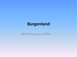 Burgenland © Armbruster, Löffler 