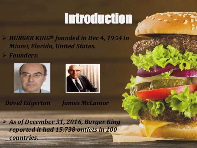 Burger King Organizational Chart
