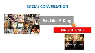 SOCIAL CONVERSATION

Eat Like A King
KING OF KINGS

45

 