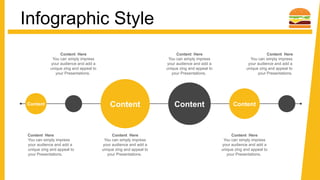 Infographic Style
Content Content
Content Content
You can simply impress
your audience and add a
unique zing and appeal to
your Presentations.
Content Here
You can simply impress
your audience and add a
unique zing and appeal to
your Presentations.
Content Here
You can simply impress
your audience and add a
unique zing and appeal to
your Presentations.
Content Here
You can simply impress
your audience and add a
unique zing and appeal to
your Presentations.
Content Here
You can simply impress
your audience and add a
unique zing and appeal to
your Presentations.
Content Here
You can simply impress
your audience and add a
unique zing and appeal to
your Presentations.
Content Here
 