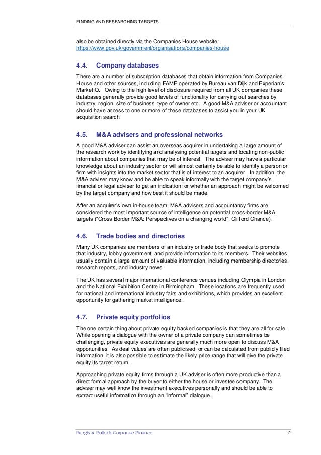 mergers and acquisitions cover letter