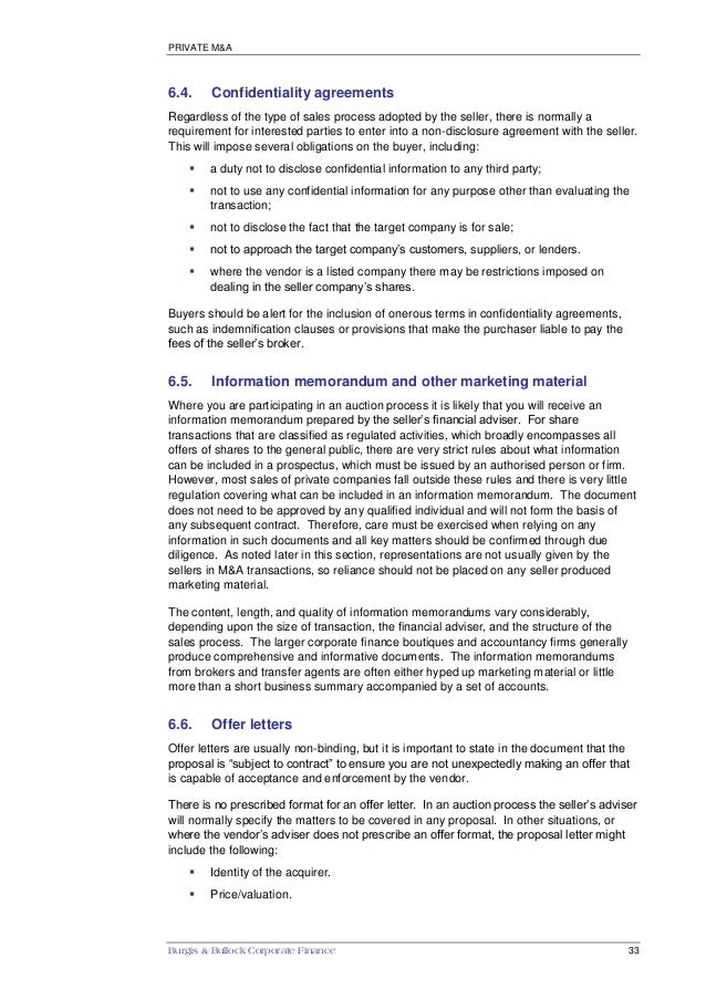 Burgis & Bullock - Guide to Mergers and Acquisitions in the UK