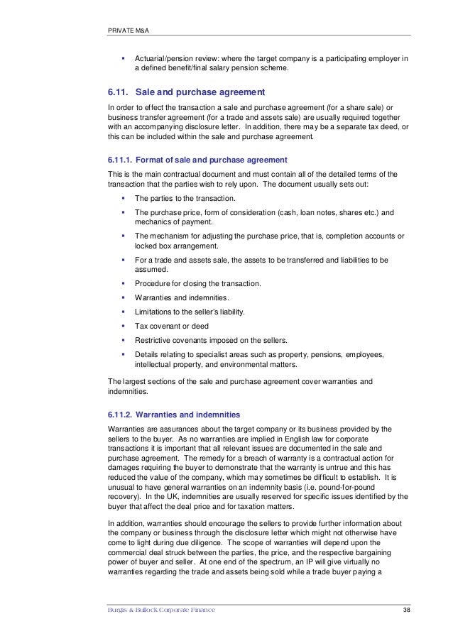Burgis Bullock Guide To Mergers And Acquisitions In The Uk