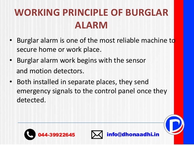 How do burglar alarm sensors work?