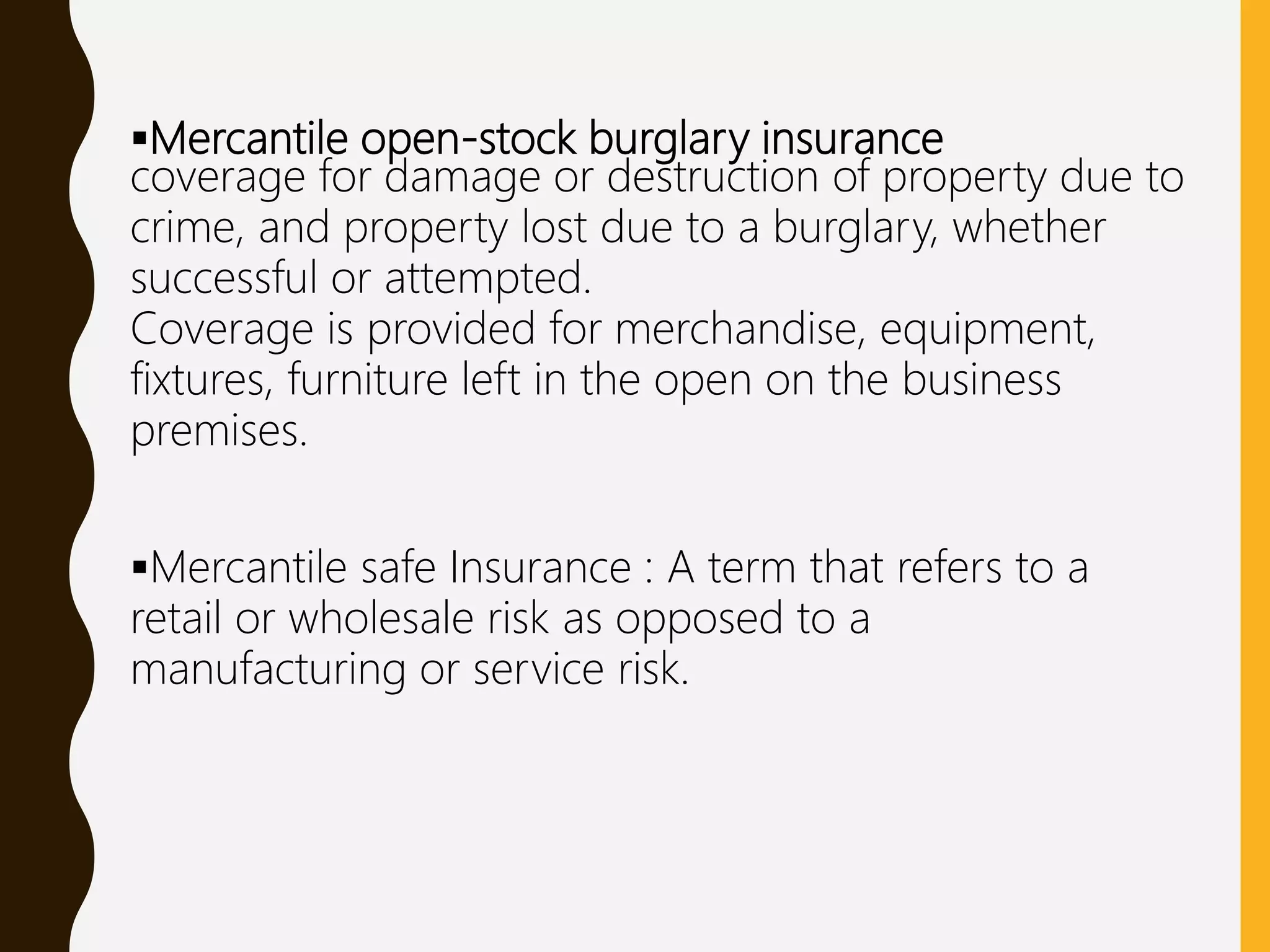Burglary insurance | PPTX