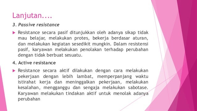 Konsep Resistensi Dalam Manajemen Perubahan Pendidikan