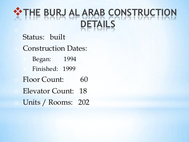 Burj al Arab Constuction