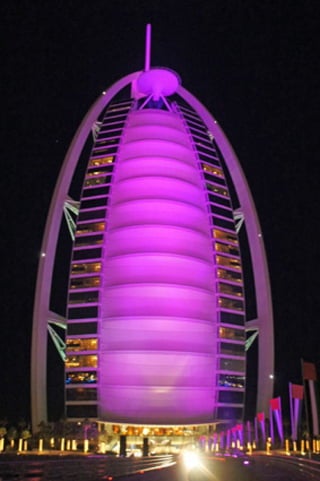 Burj Al Arab at night