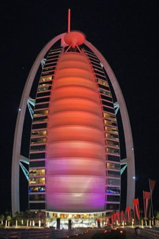 Burj Al Arab at night