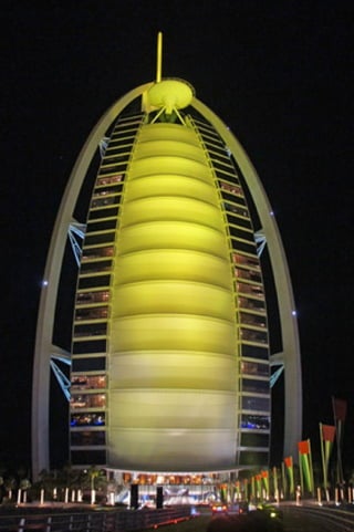 Burj Al Arab at night