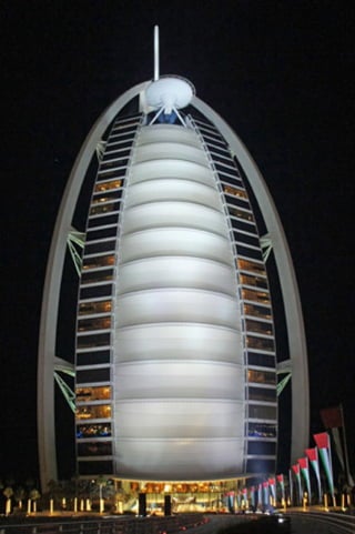 Burj Al Arab at night