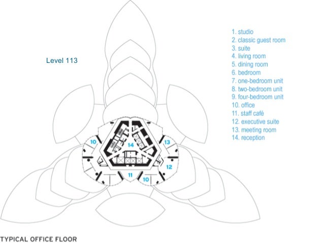 Burj Khalifa Tower Plans Level 113