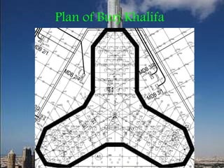 Plan of Burj Khalifa
 