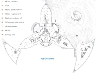 Tower plans
Podium level1
 
