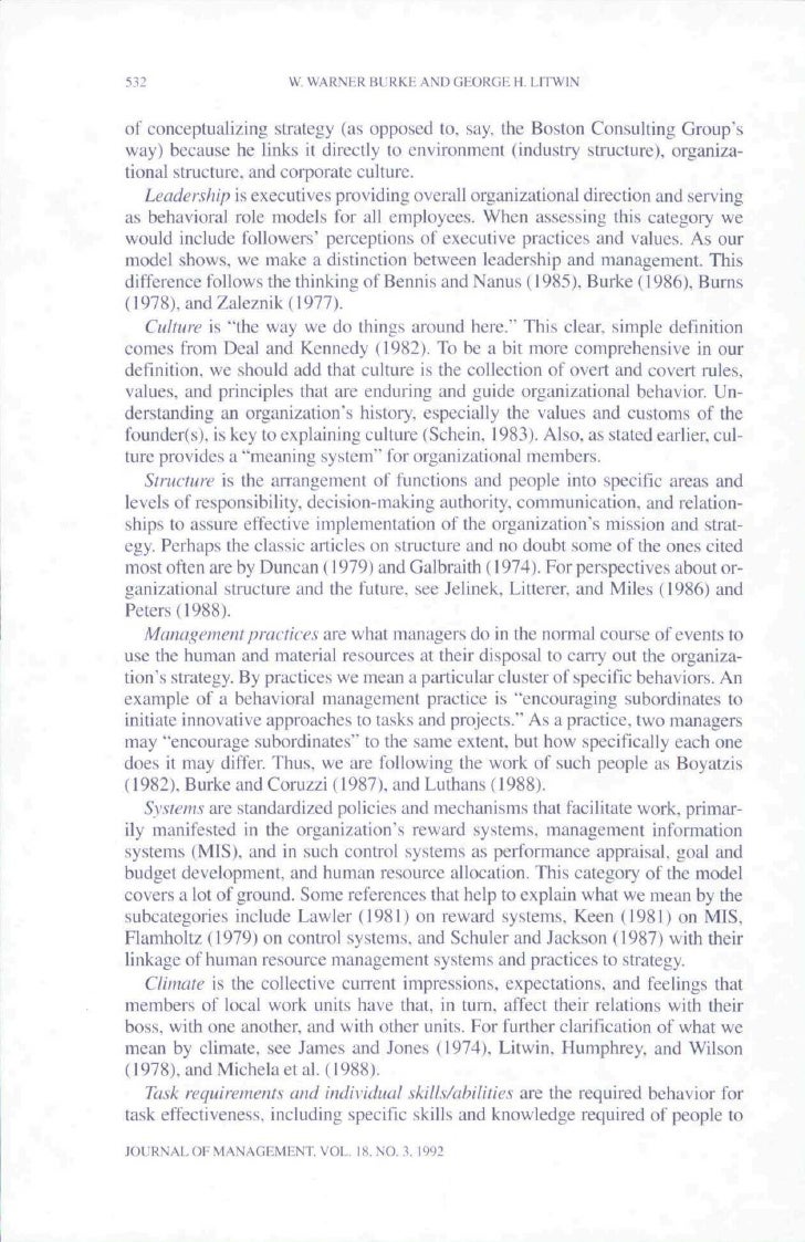 burke litwin 1992 Burke-litwin model of organizational performance & change (1992)• burke-litwin causal model of organizational performance and change (b-l model) was developed by . burke litwin 1992 Burke-litwin model of organizational performance & change (1992)• burke-litwin causal model of organizational performance and change (b-l model) was developed by .