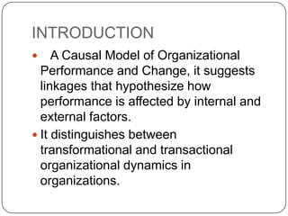 Burke & litwin model | PPTX