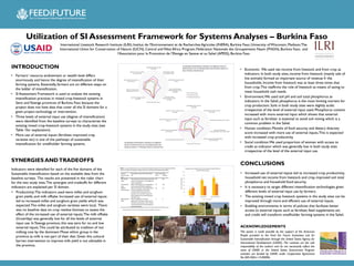 Utilization of the SI Assessment Framework for System Analyses - Burkina Faso