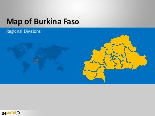 Map of Burkina Faso
Regional Divisions
 