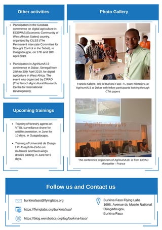 Burkina Faso Flying Labs Newsletters 2019 | PDF