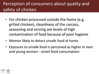 Value chain assessment of animal source foods and vegetables in Ouagadougou, Burkina Faso: Food safety, quality and hygiene perceptions and practices