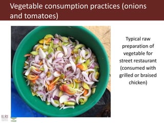 Value chain assessment of animal source foods and vegetables in Ouagadougou, Burkina Faso: Food safety, quality and hygiene perceptions and practices