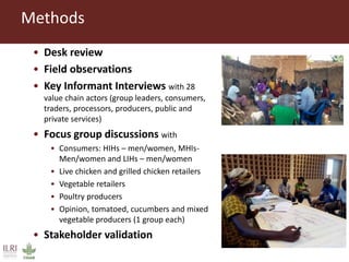 Value chain assessment of animal source foods and vegetables in Ouagadougou, Burkina Faso: Food safety, quality and hygiene perceptions and practices