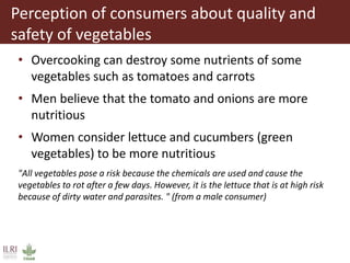 Value chain assessment of animal source foods and vegetables in Ouagadougou, Burkina Faso: Food safety, quality and hygiene perceptions and practices