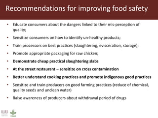 Value chain assessment of animal source foods and vegetables in Ouagadougou, Burkina Faso: Food safety, quality and hygiene perceptions and practices