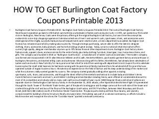 Burlington Coat Printable Coupon Burlington Coat Printable Coupon