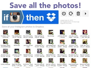 Save all the photos!
 