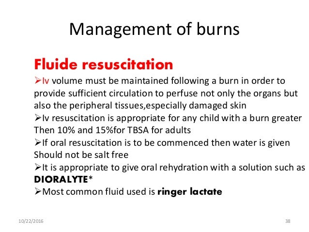 Burn Classification And Management