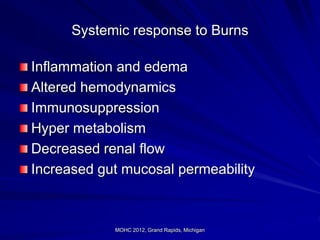 Mohc Burn diagnostic and treatement in all .ppt.. | PPT