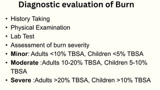 Burn Test Lab Nursing management of burn patient chapter bsc nursing 4 th semester | PPTX
