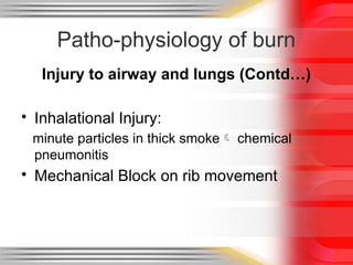 Acute burn care ,basic to clinical by Dr iftikhar alam | PPTX