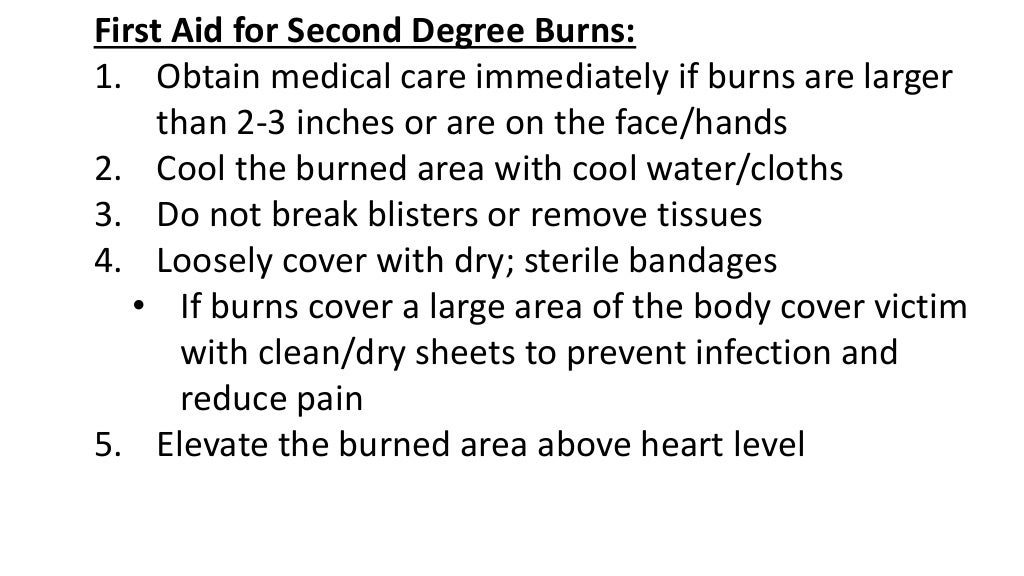 Burn first aid ppt