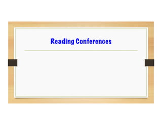 Reading Conferences
 
