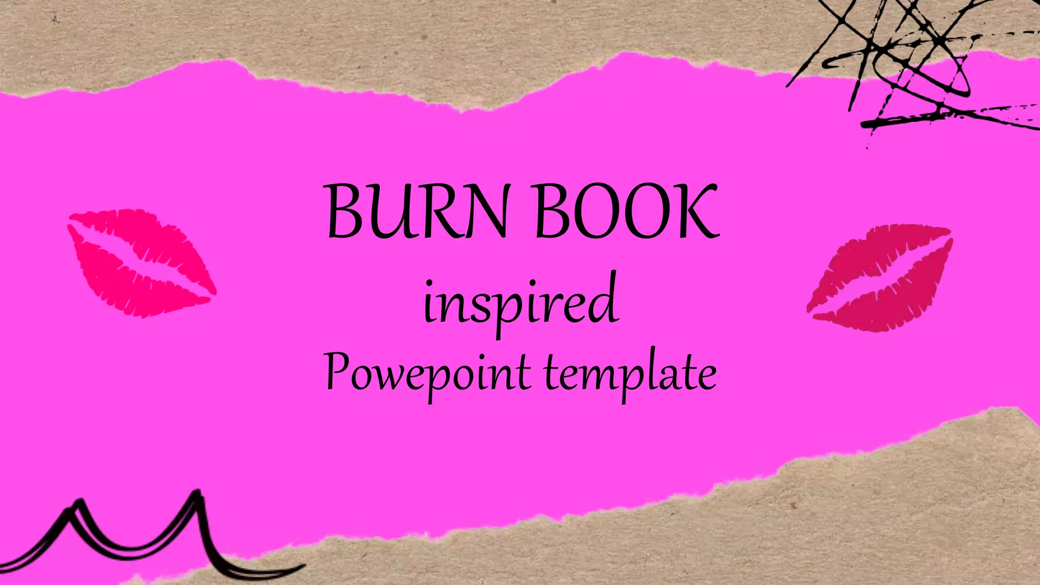 Burn Book PPT Template by Rome pptx