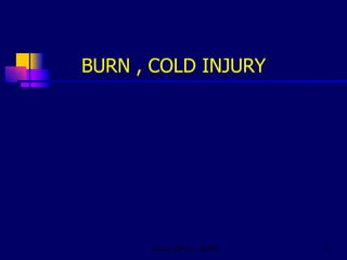 BURN , COLD INJURY 